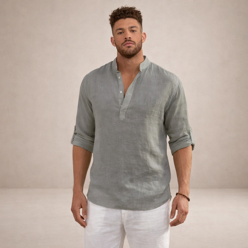 MANSSINO™ | Stand Collar Shirt