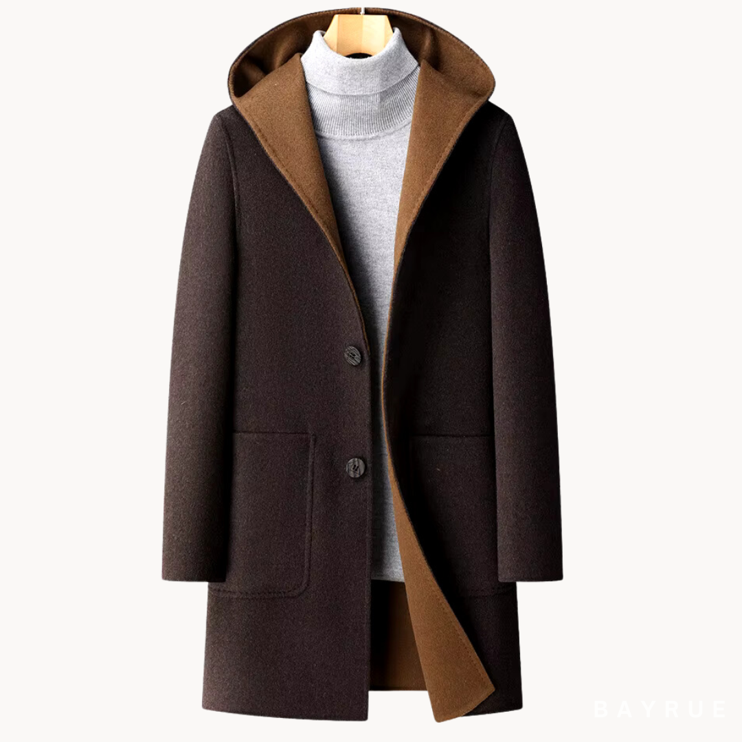 MANSSINO™ | Men's Hooded Wool Coat