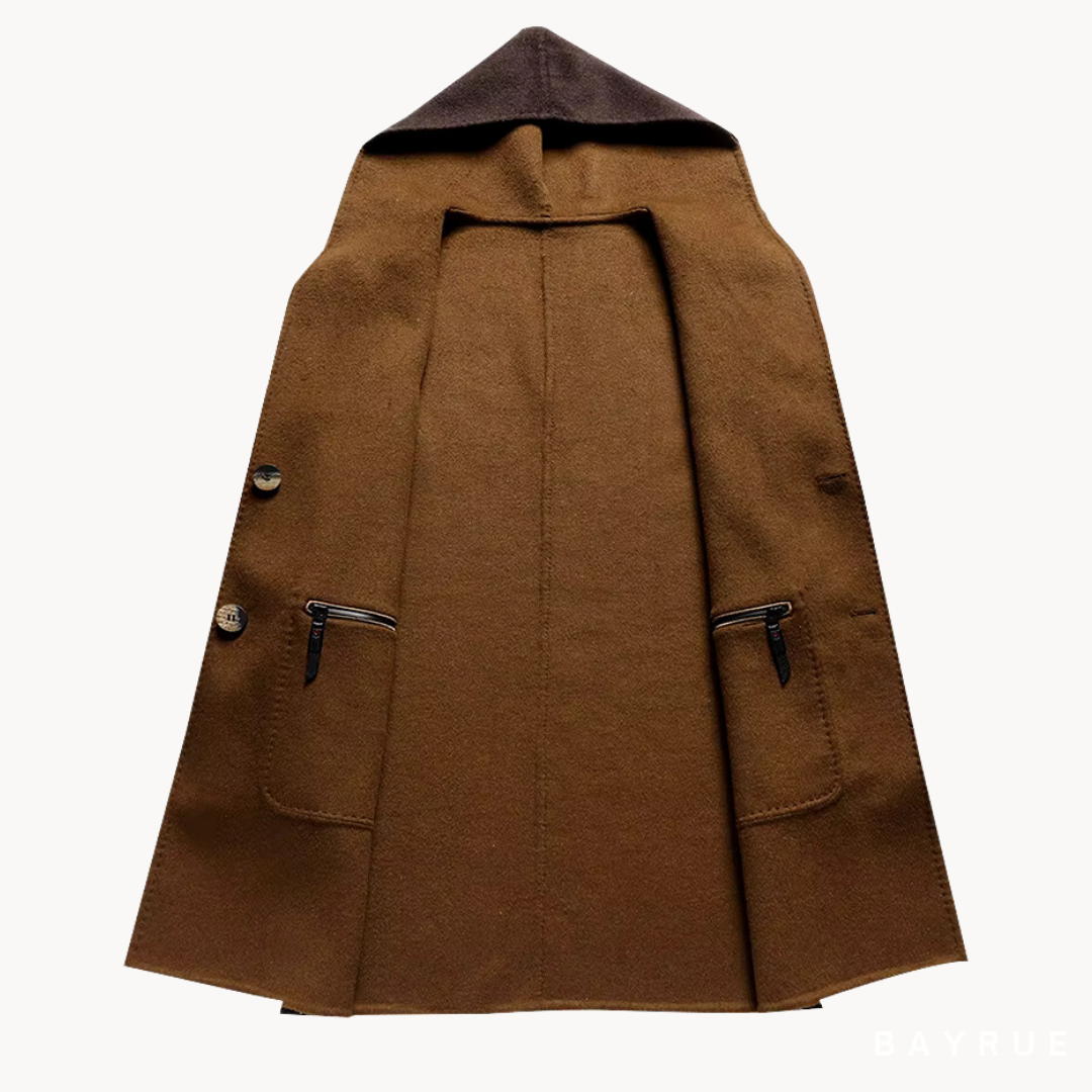 MANSSINO™ | Men's Hooded Wool Coat