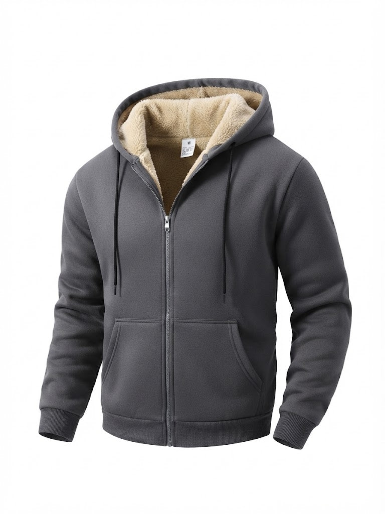MANSSINO™ | Men's Fleece Zip-Up Hoodie