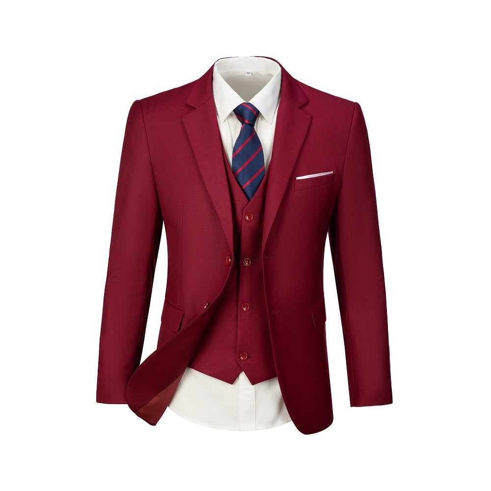 MANSSINO™ | Two-Button 3-Piece Men’s Suit