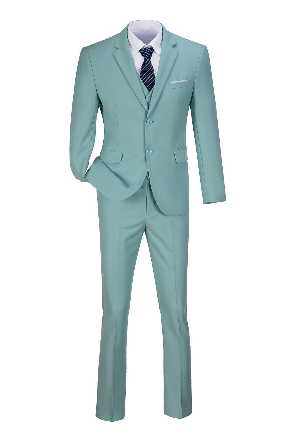 MANSSINO™ | Two-Button 3-Piece Men’s Suit