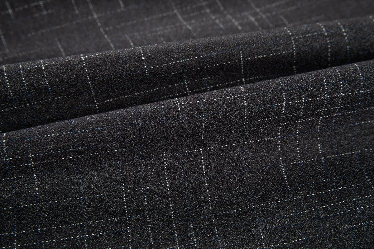 MANSSINO™ | Men's Double-Breasted Plaid 3-Piece Suit