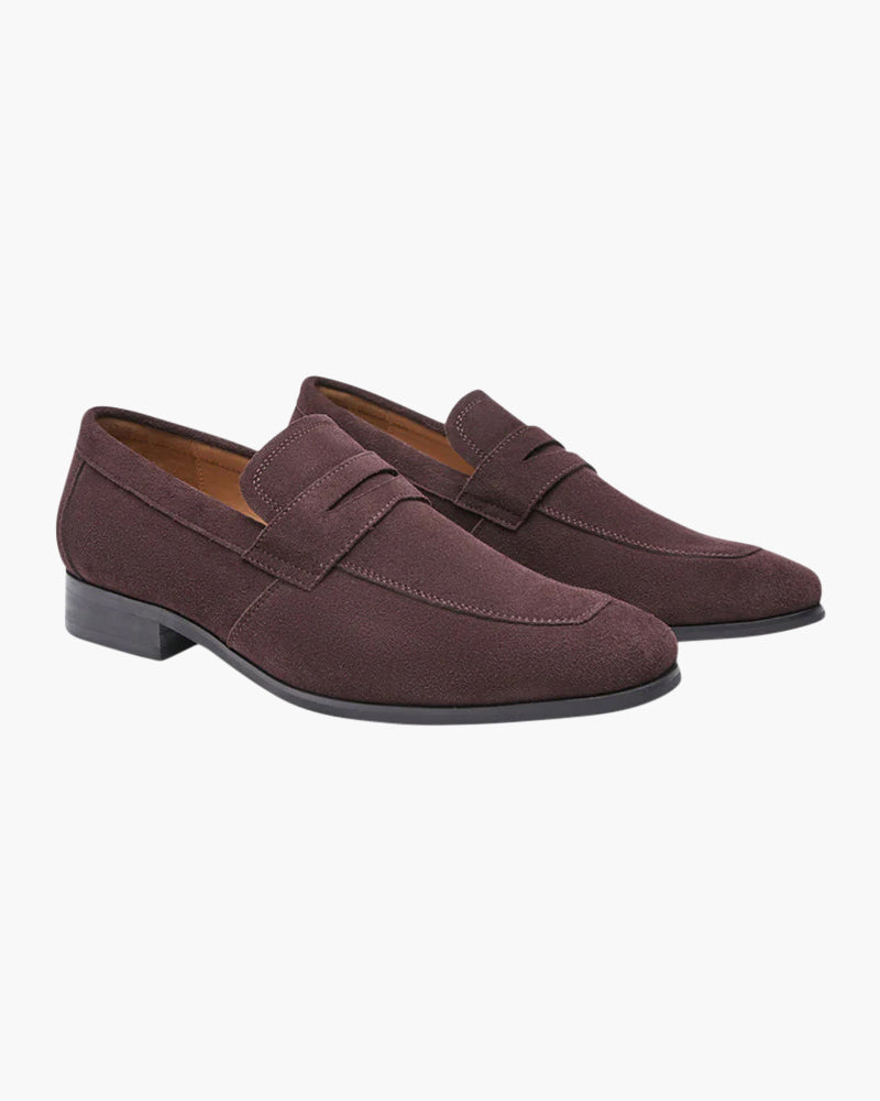 MANSSINO™ | Suede penny loafers