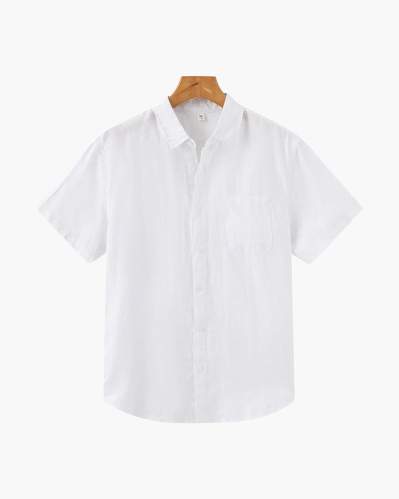 MANSSINO™ | Short-sleeve linen shirt