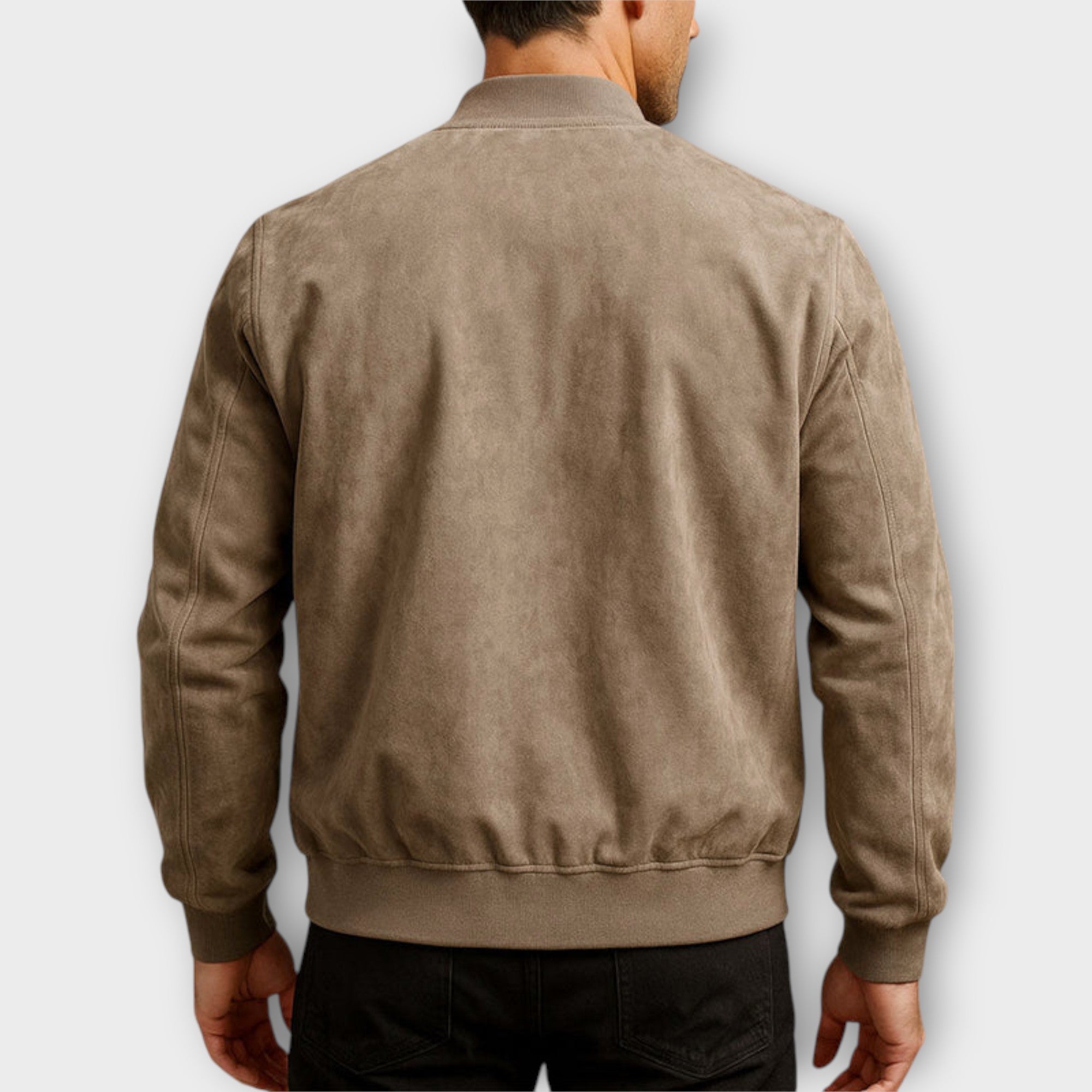 MANSSINO™ | Suede Bomber Jacket
