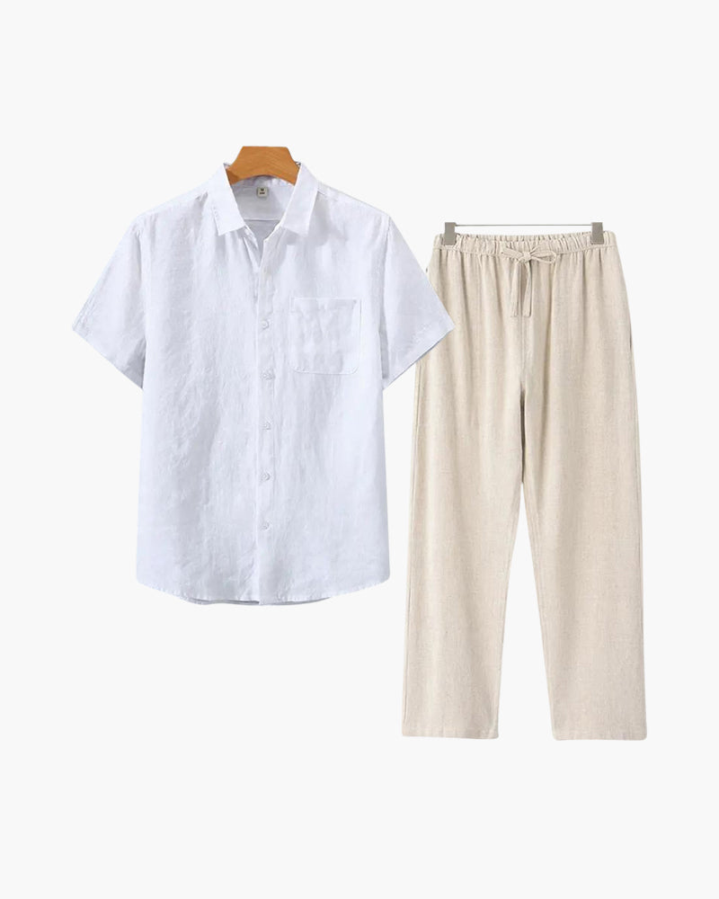 MANSSINO™ | Short-sleeve linen set