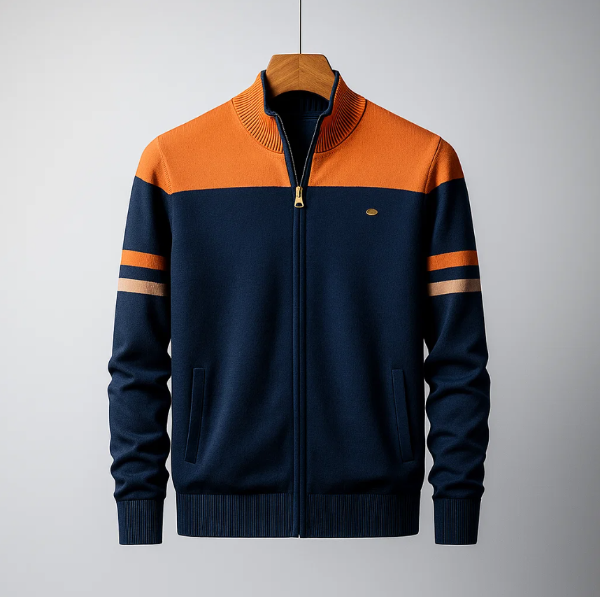MANSSINO™ | Color-Block Zip-Up