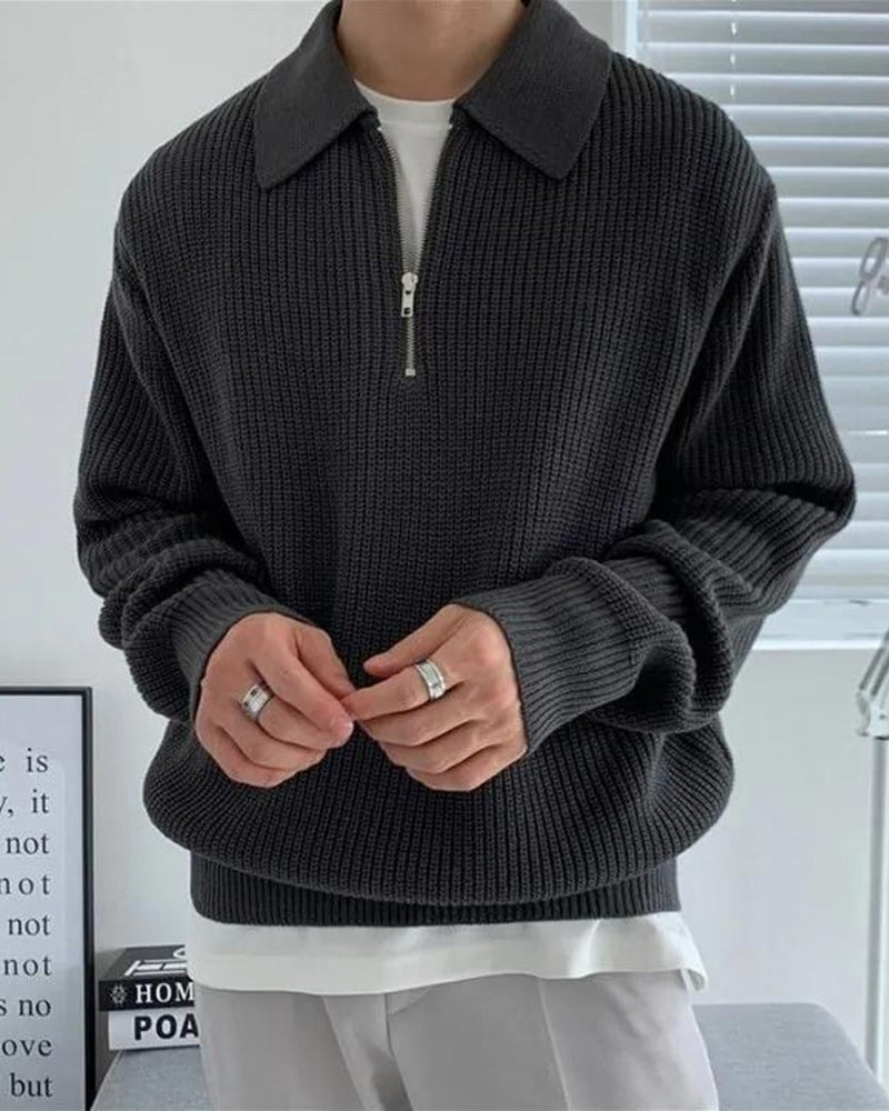 MANSSINO™| COTTON HALF ZIP