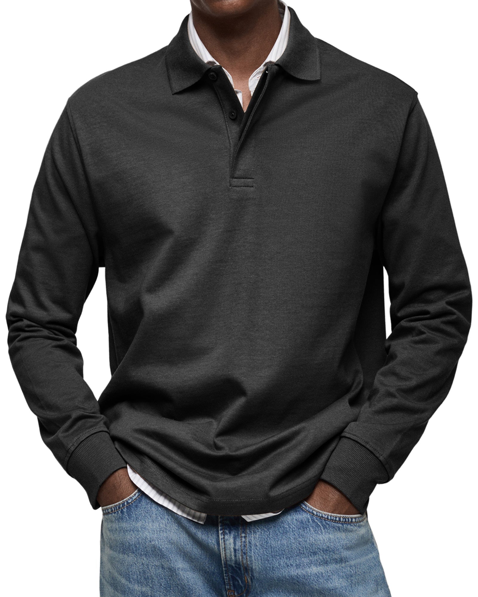 MANSSINO™ | Long Sleeve Polo Shirt