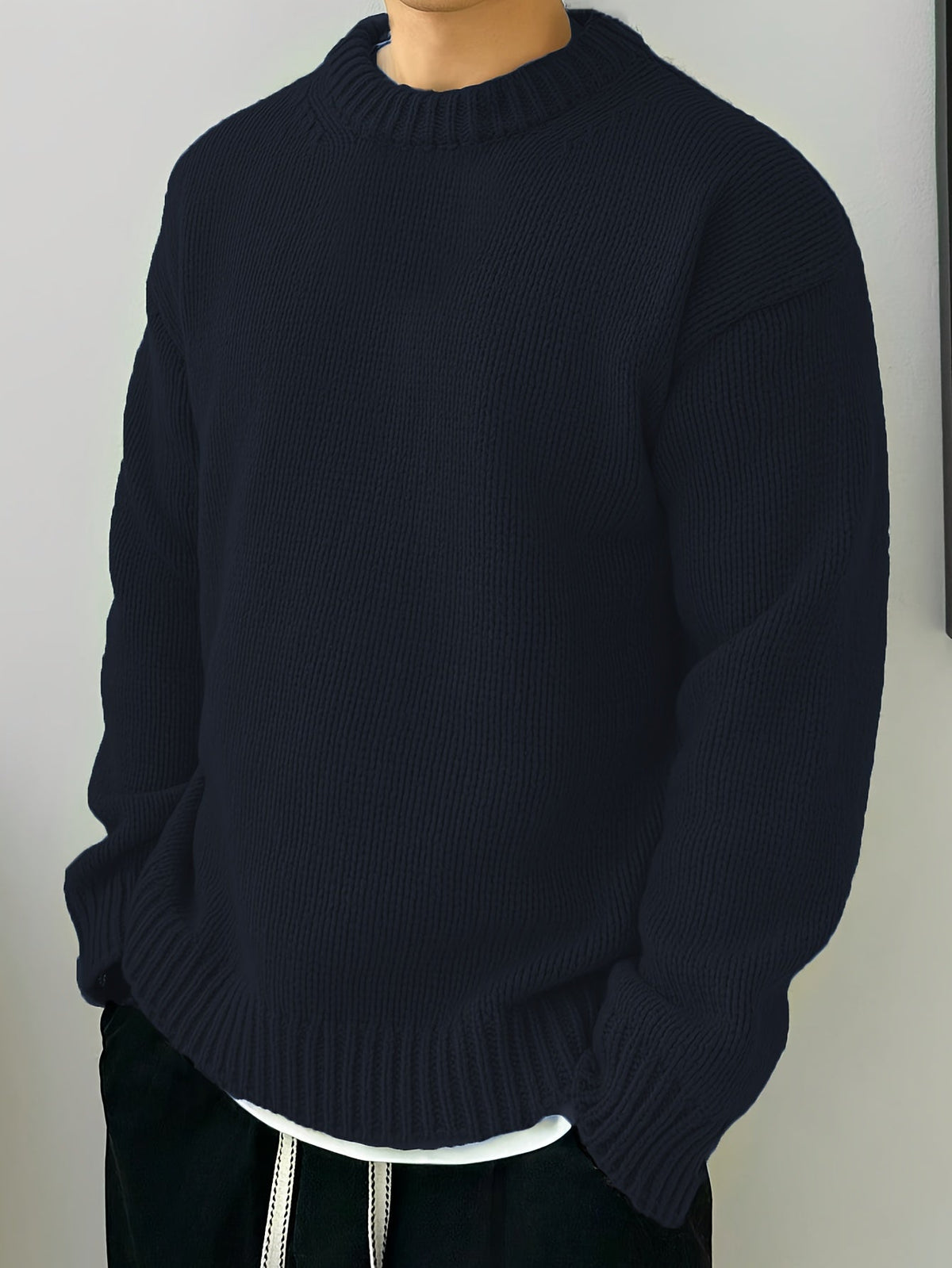 MANSSINO™ | MEN'S CREW-NECK KNIT SWEATER