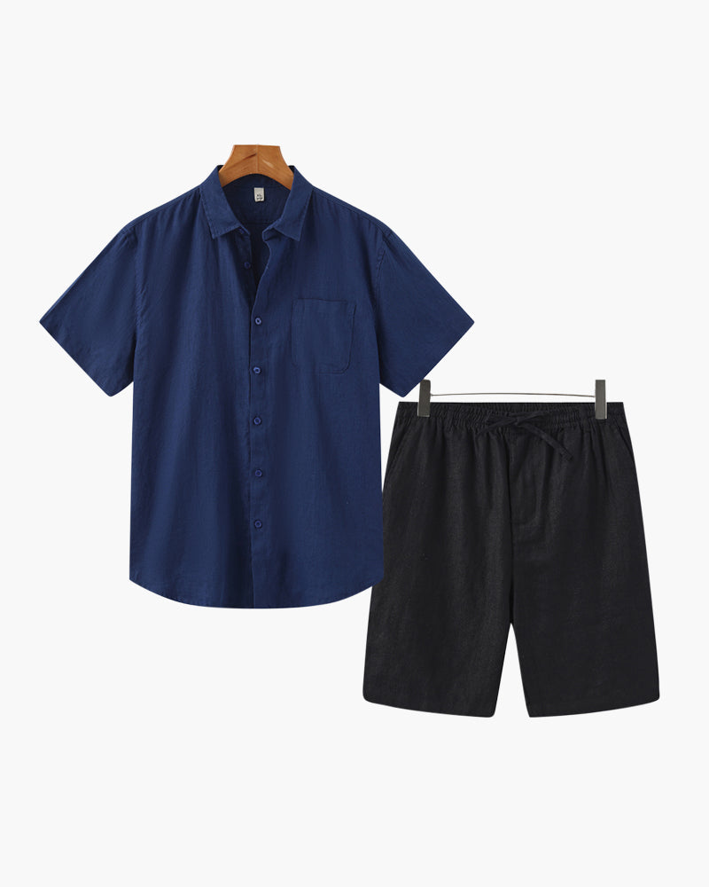 MANSSINO™ | Linen set with shorts
