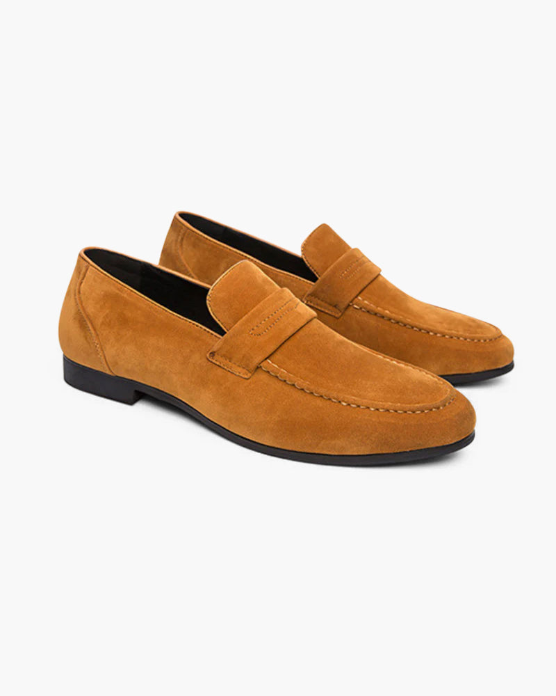 MANSSINO™ | Suede penny loafers