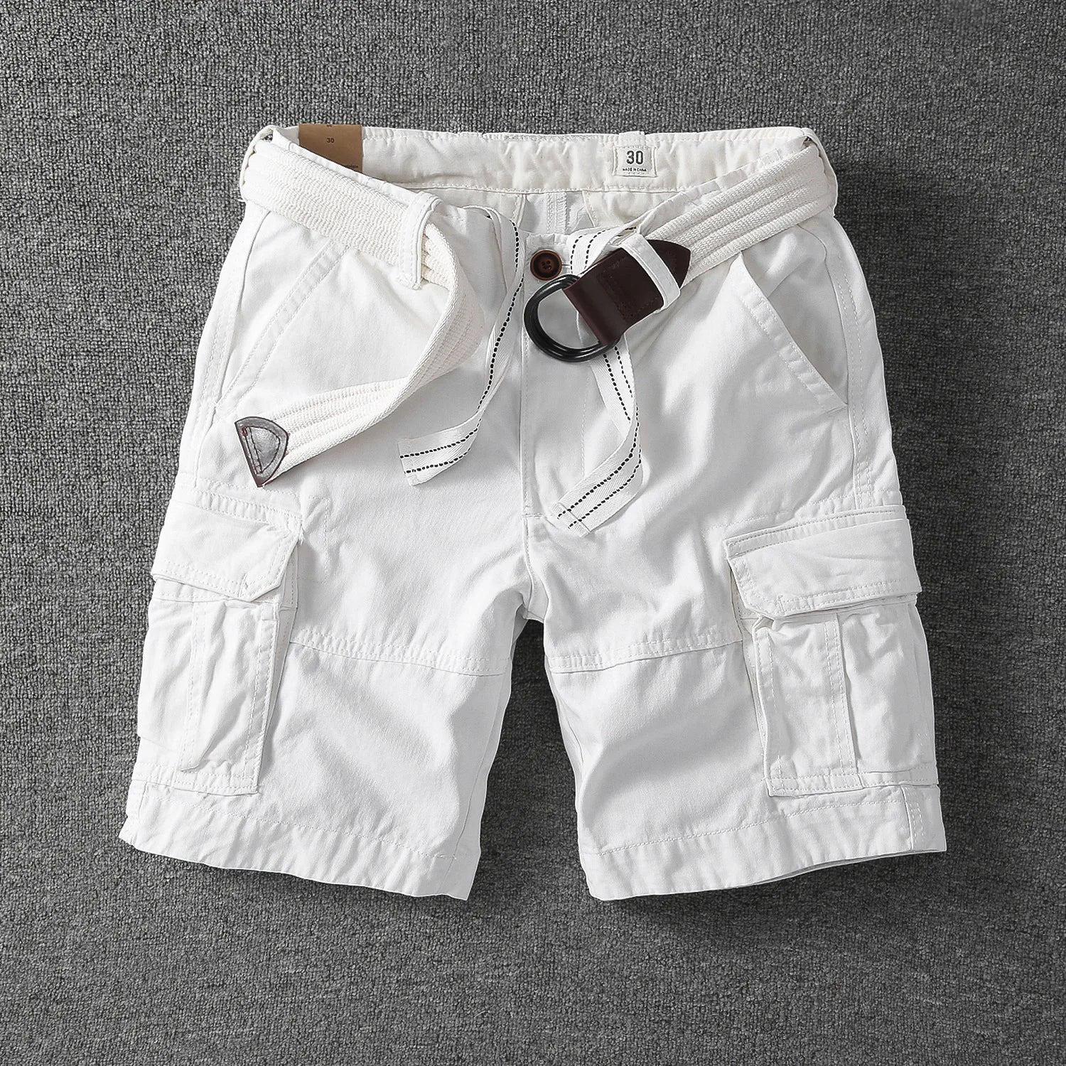 MANSSINO™ | Men's Cotton Cargo Shorts with Belt