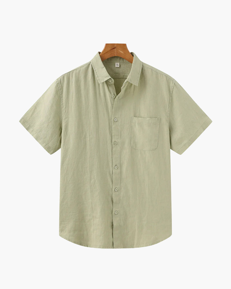 MANSSINO™ | Short-sleeve linen shirt