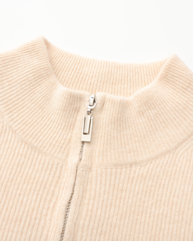 MANSSINO™ | CASHMERE ZIP-UP