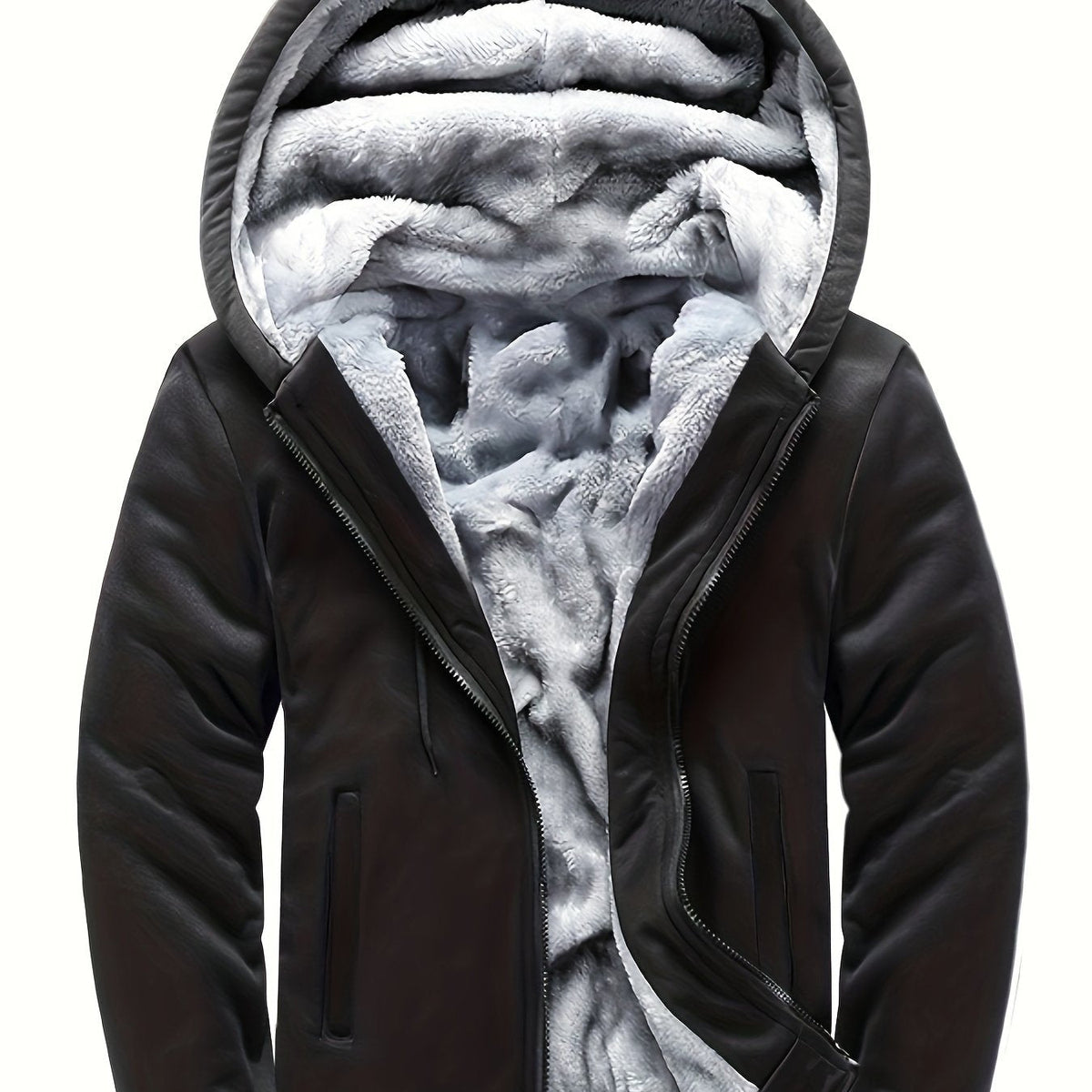 MANSSINO™ | Men's Patterned Hooded Zip-Up Sweatshirt