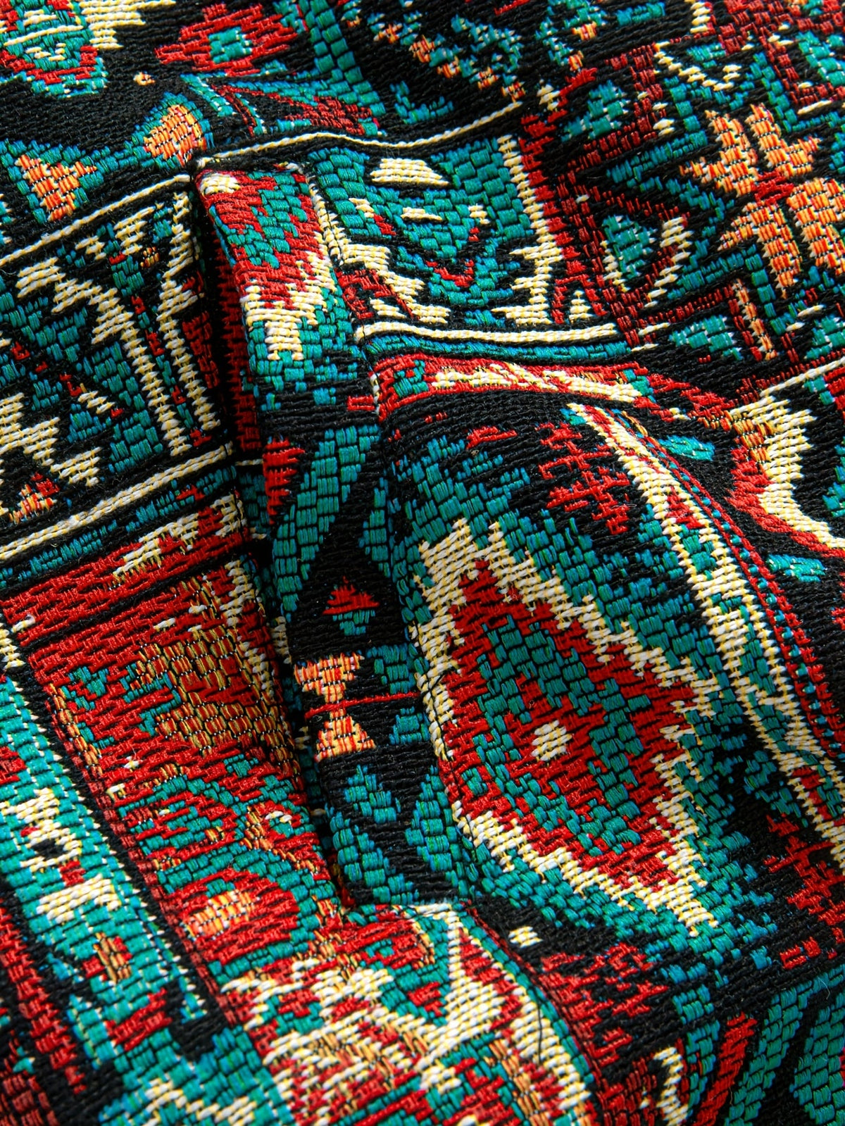 MANSSINO™ | Patterned Lapel Zip Jacket