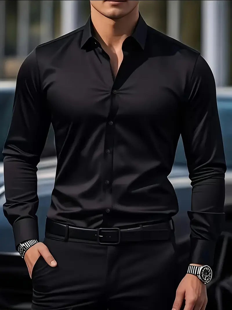 MANSSINO™ | Men's Slim-Fit Breathable Shirt