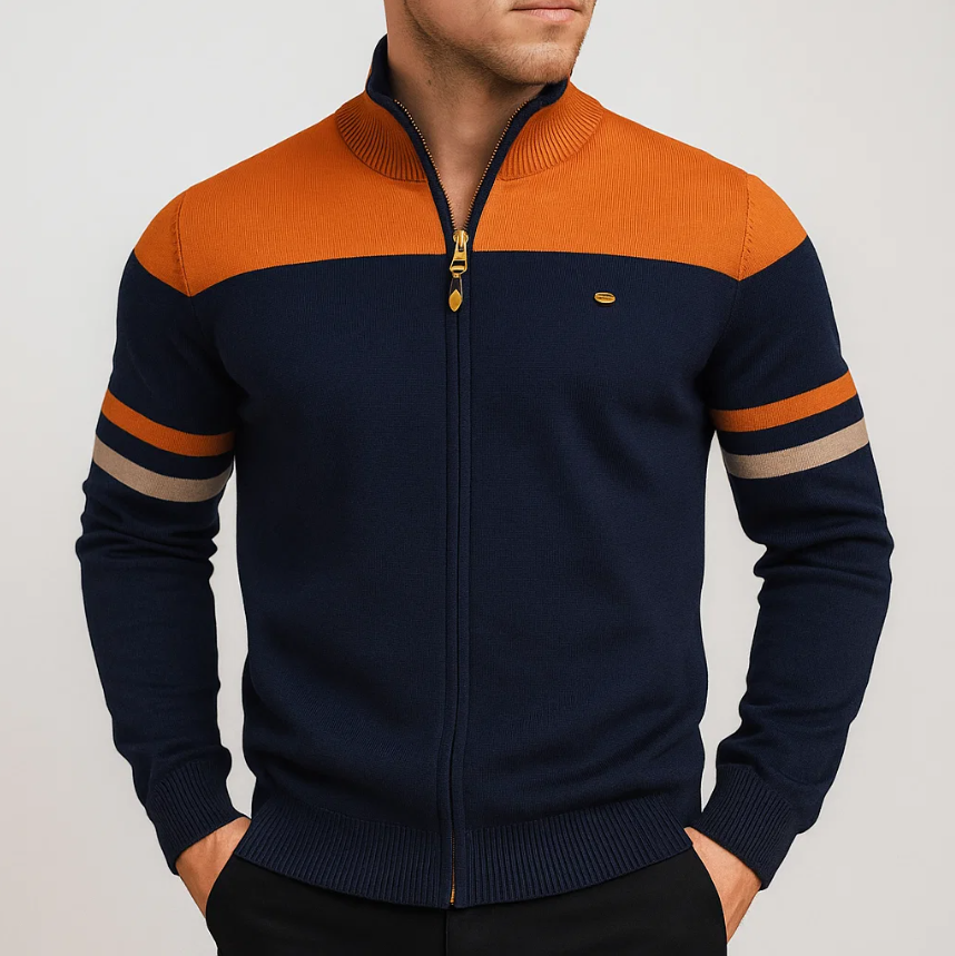 MANSSINO™ | Color-Block Zip-Up