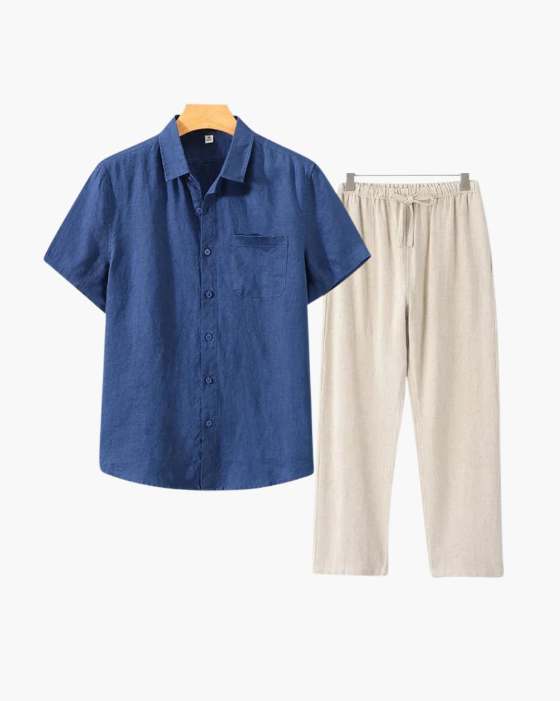 MANSSINO™ | Short-sleeve linen set