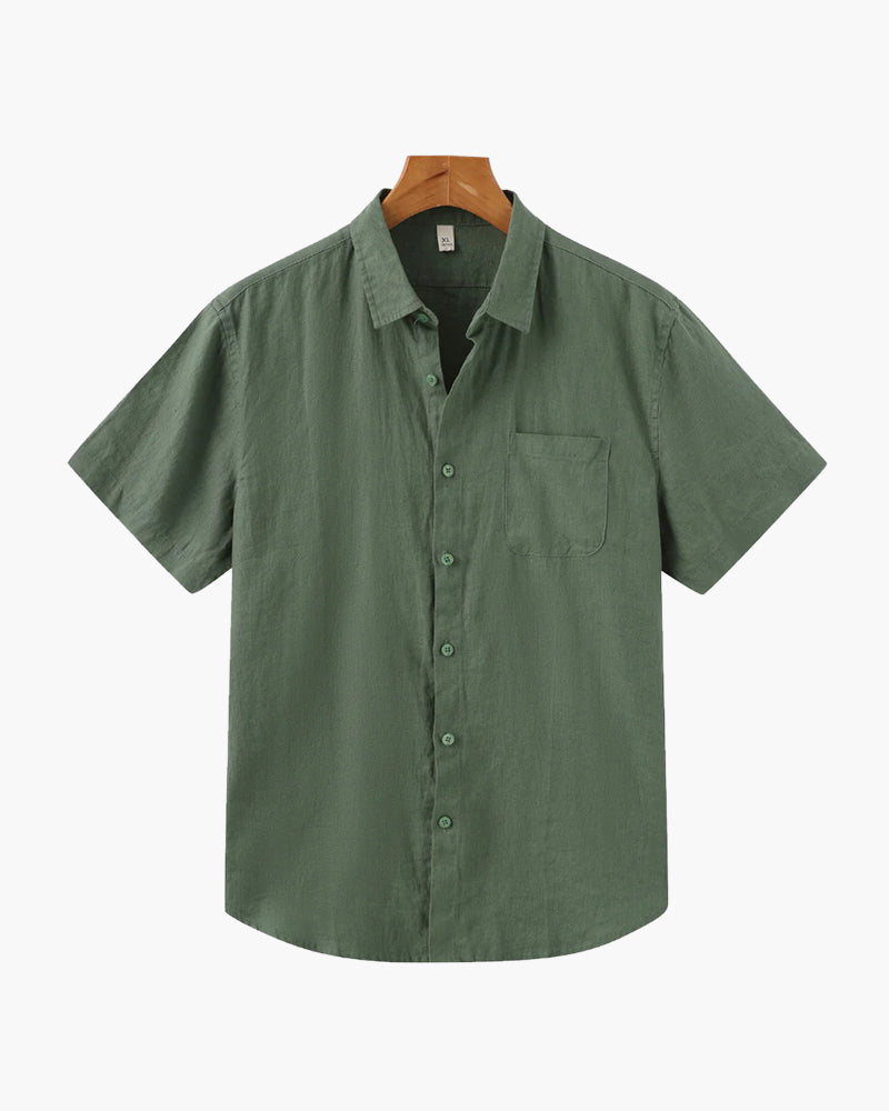 MANSSINO™ | Short-sleeve linen shirt