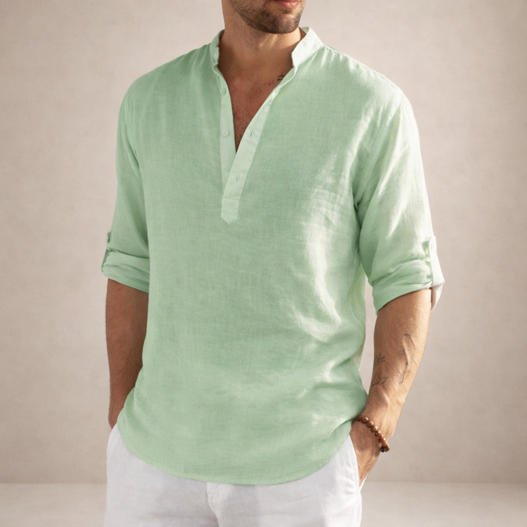 MANSSINO™ | Stand Collar Shirt
