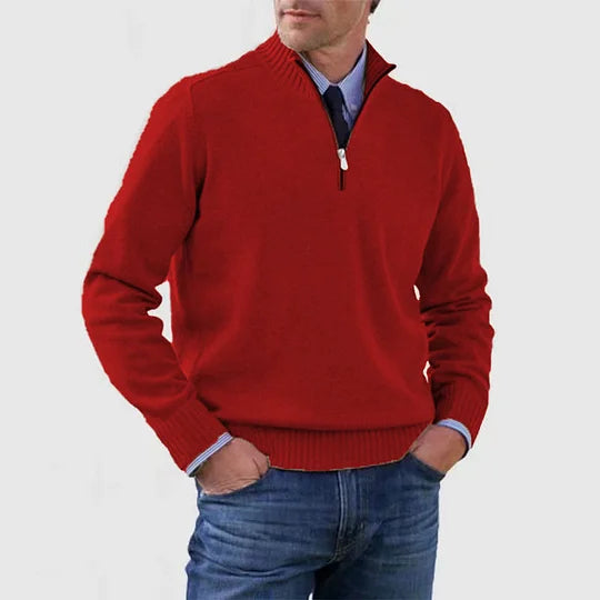 MANSSINO™ | Anti-Pill Mid-Zip Knit