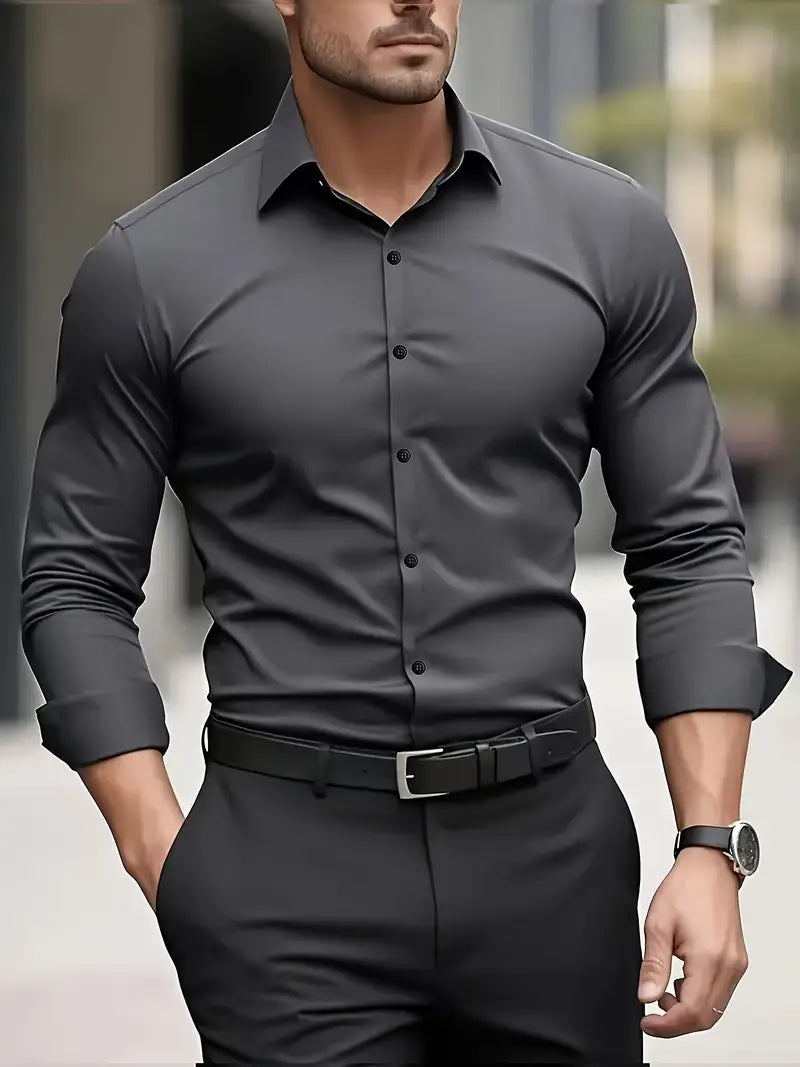 MANSSINO™ | Men's Slim-Fit Breathable Shirt