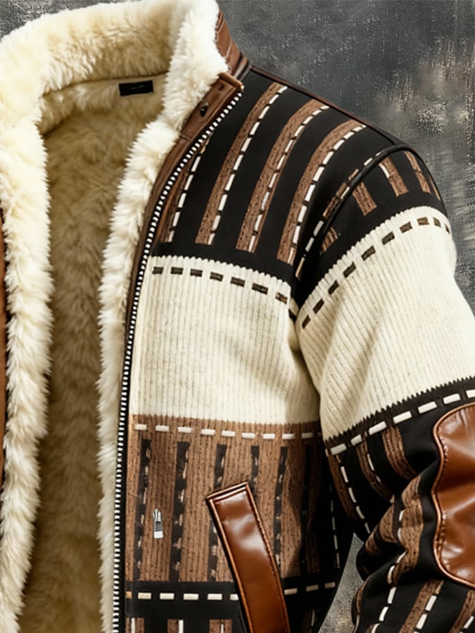MANSSINO™ | Retro Fleece-Lined Jacket