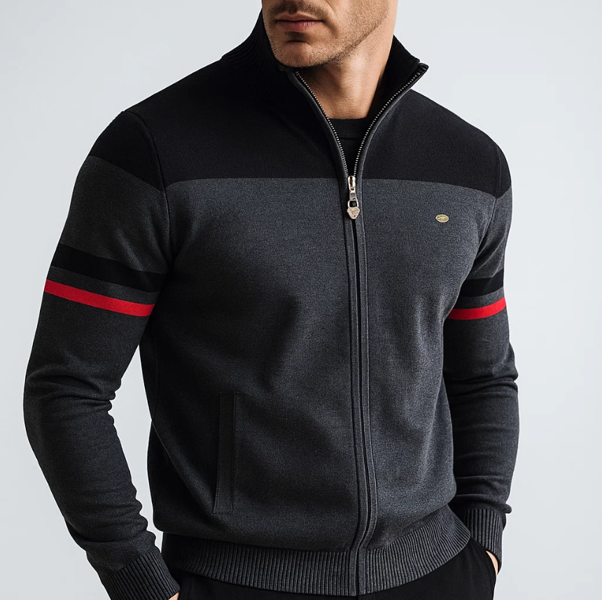 MANSSINO™ | Color-Block Zip-Up