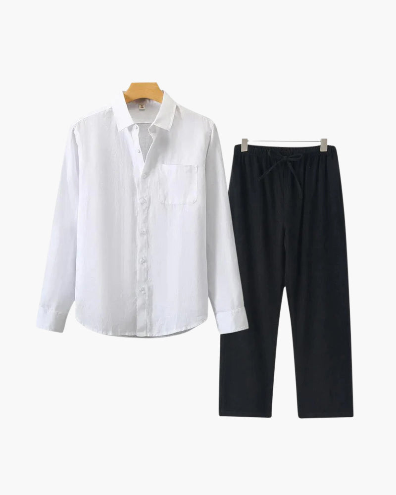 MANSSINO™ | Long-sleeve linen set