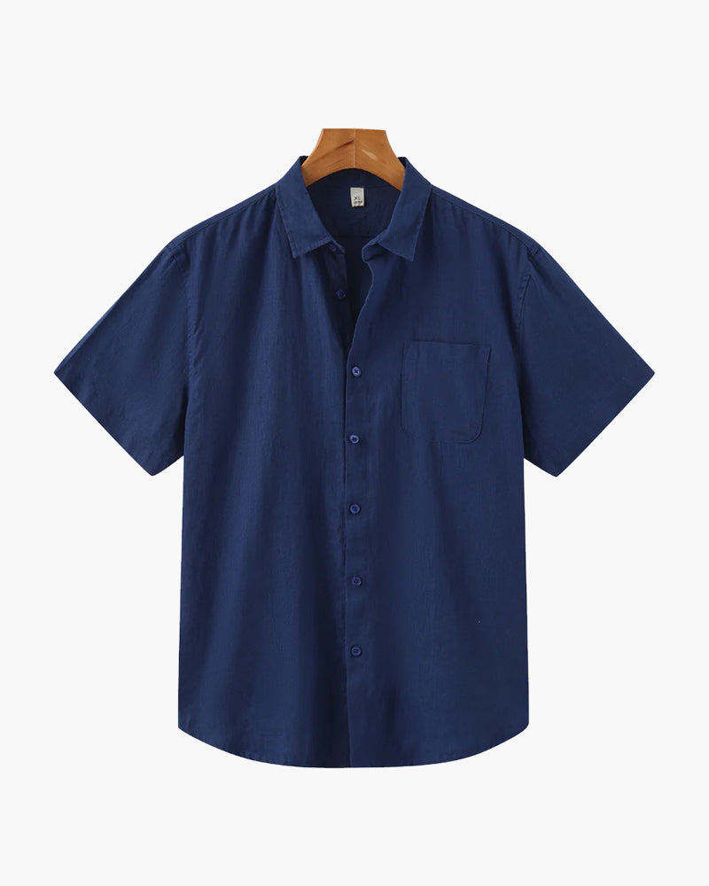MANSSINO™ | Short-sleeve linen shirt