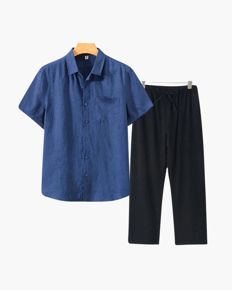 MANSSINO™ | Short-sleeve linen set