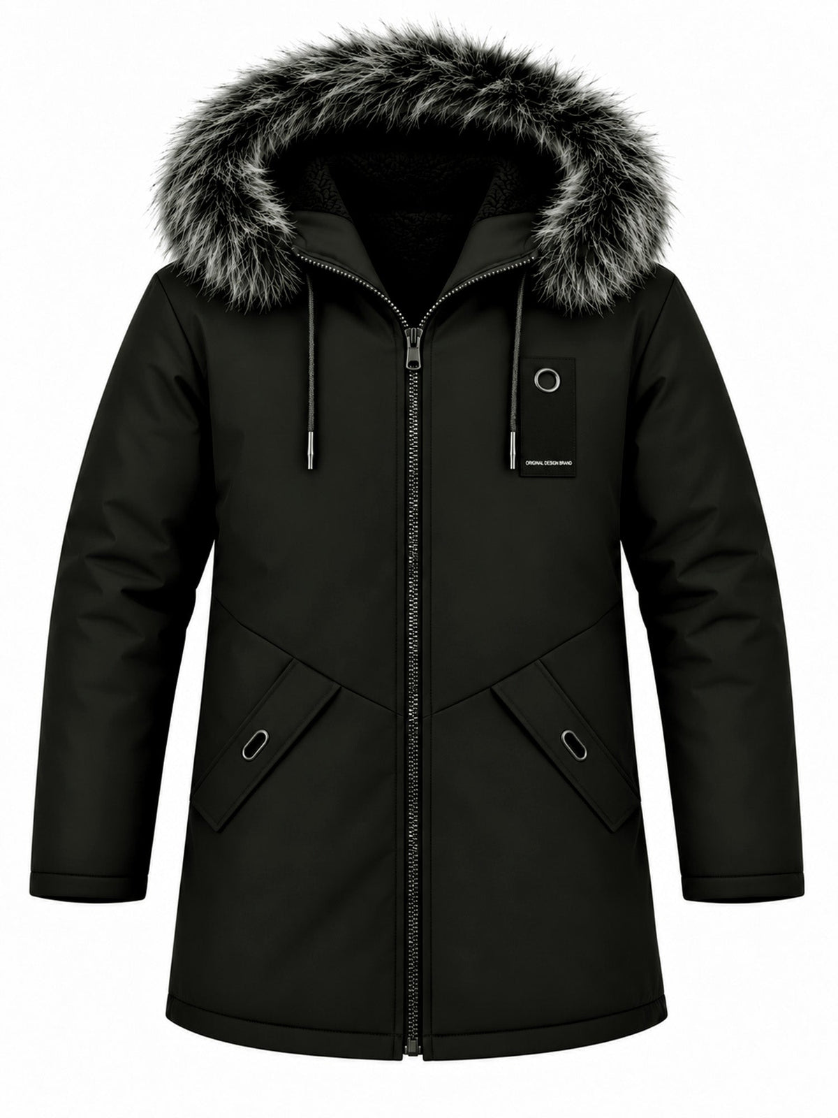 MANSSINO™ | Men's Windproof Hooded Thermal Mid-Length Parka Jacket