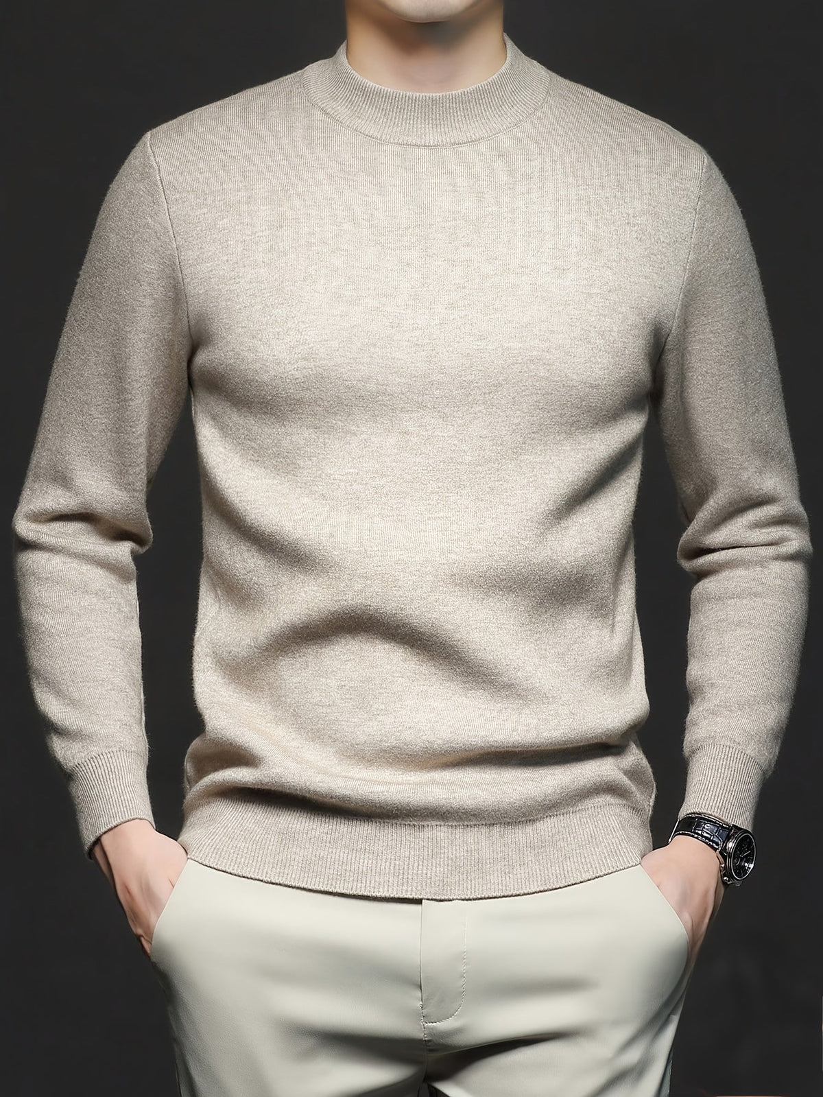 MANSSINO™ | Ribbed High-Neck Sweater for Men