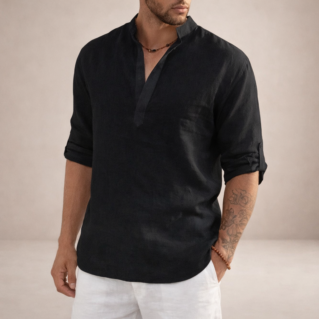MANSSINO™ | Stand Collar Shirt