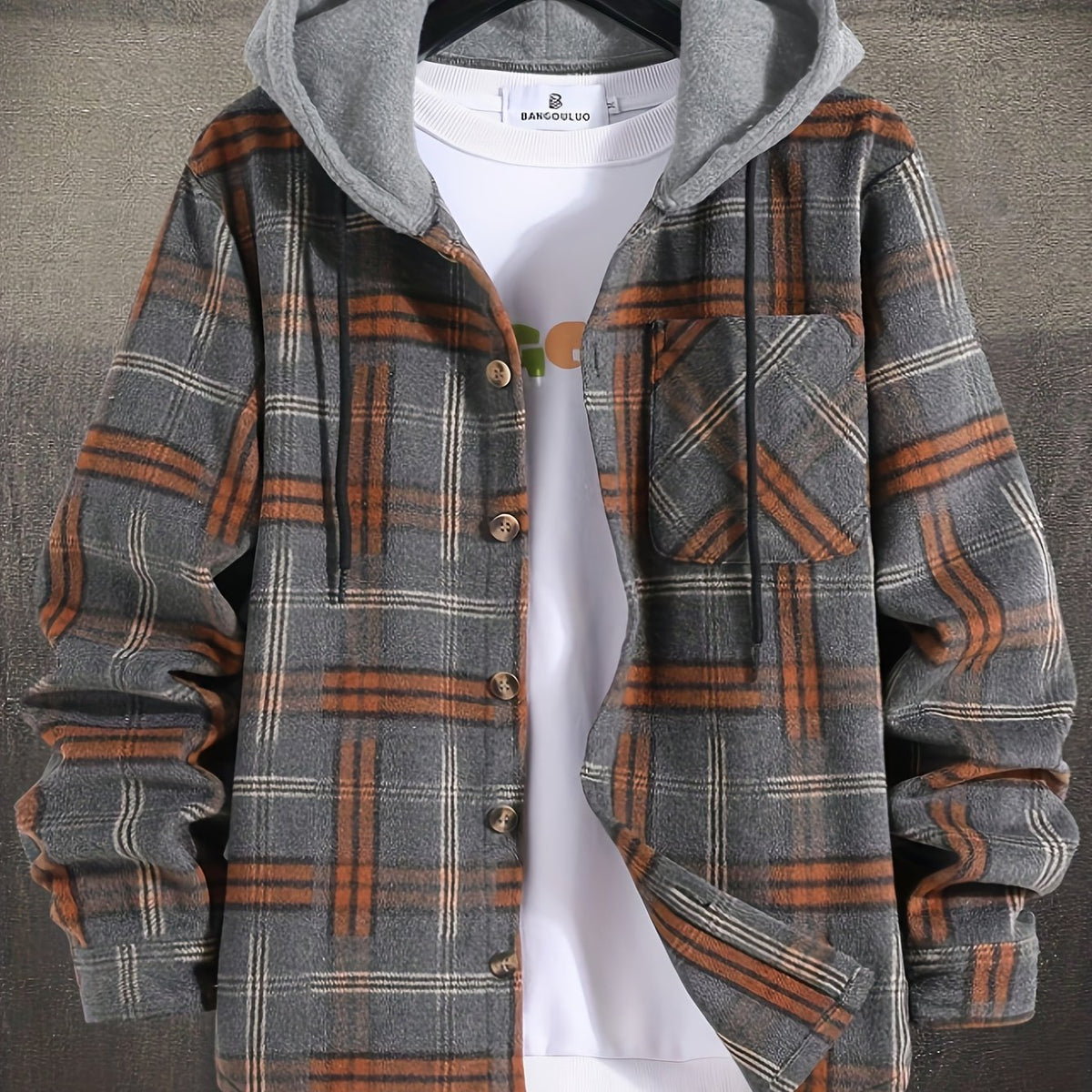 MANSSINO™ | Christmas Hooded Plaid Jacket