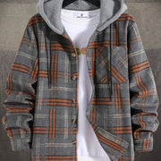 MANSSINO™ | Christmas Hooded Plaid Jacket