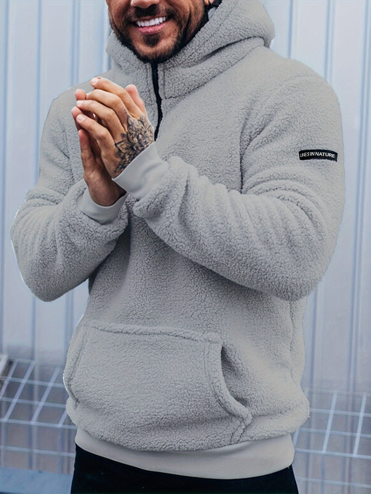 MANSSINO™ | Men's Plush Hooded Zip-Up Hoodie