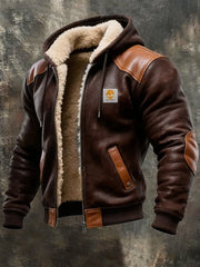 MANSSINO™ | Vintage Suede Hooded Jacket