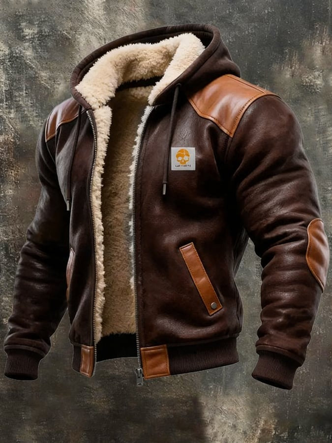 MANSSINO™ | Vintage Suede Hooded Jacket