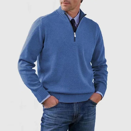MANSSINO™ | Anti-Pill Mid-Zip Knit