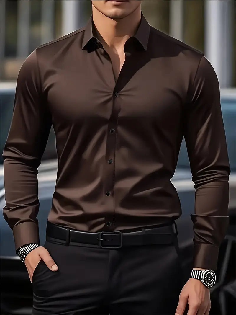 MANSSINO™ | Men's Slim-Fit Breathable Shirt