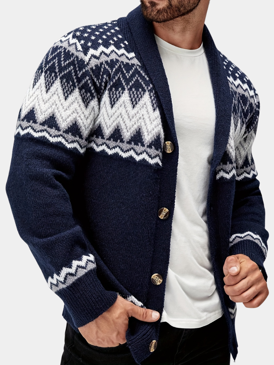 MANSSINO™ | Men's Geometric Knit Jacket