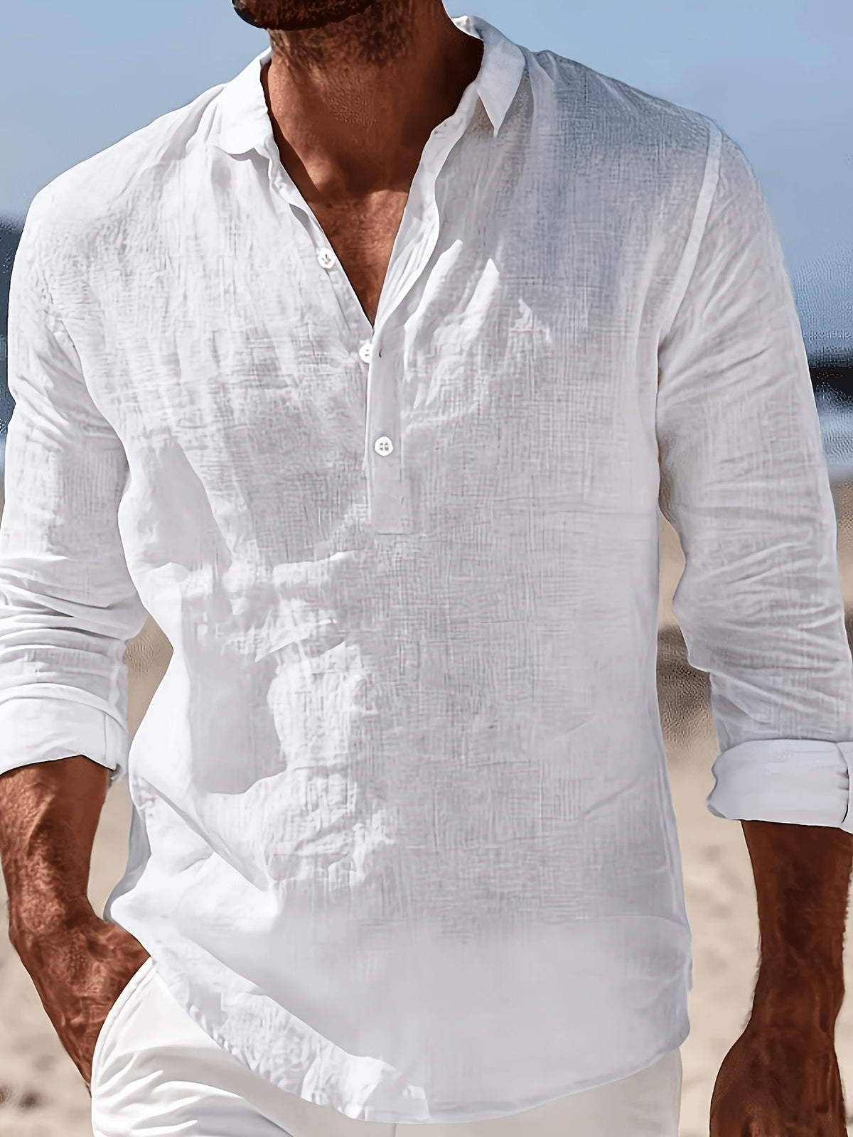 MANSSINO™ | Men's Linen Blend Polo