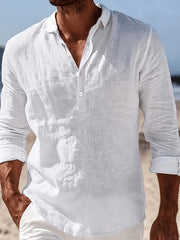 MANSSINO™ | Men's Linen Blend Polo