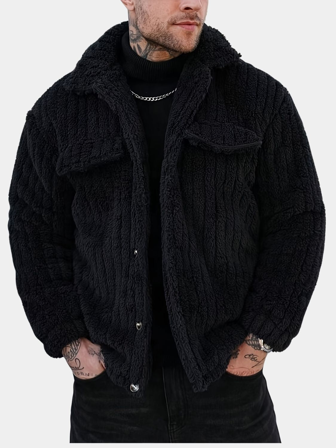 MANSSINO™ | Men’s Striped Knit Jacket