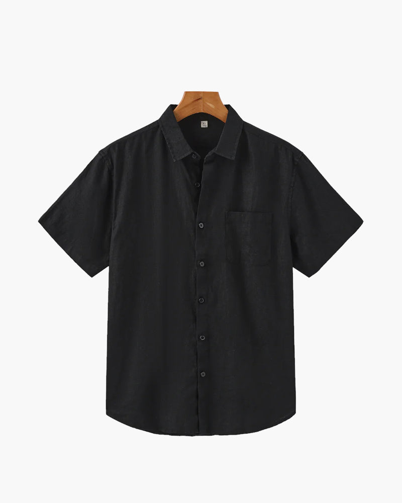 MANSSINO™ | Short-sleeve linen shirt