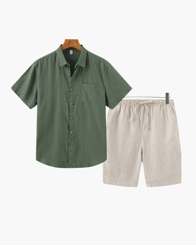 MANSSINO™ | Linen set with shorts